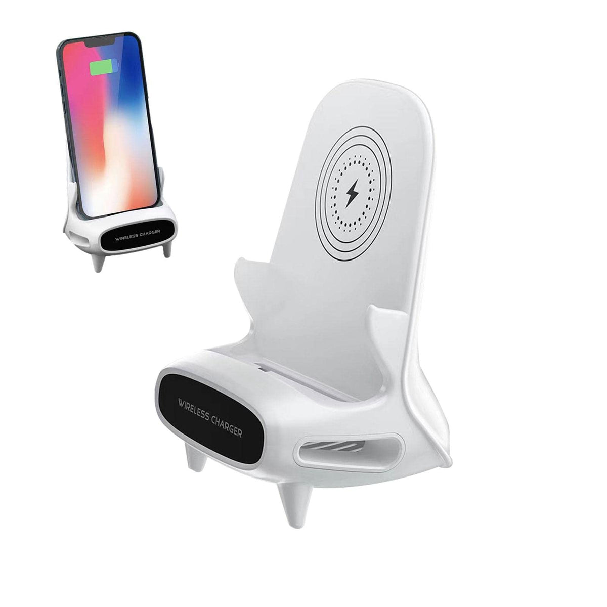 Wireless Charging Dock – 15W Multi-Protection Fast Charger Stand for Convenient Smartphone Charging at Home, Office and Bedroom