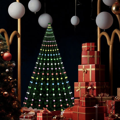Smart Christmas Tree Lights – RGB Bluetooth LED Fairy String with App Control, Timer, Music Sync & Multicolor Effects for Holiday Décor