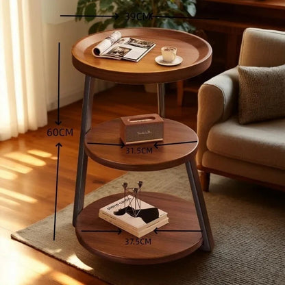 Minimalist Wooden Nightstand – Compact Bedside Table with Storage Shelf for Bedrooms, Small Apartments and Modern Home Furniture
