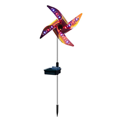 Solar Power Windmill Garden Light – Rotating Waterproof 32-LED Outdoor Landscape Spotlight for Yard, Pathway & Nighttime Decorative Illumination