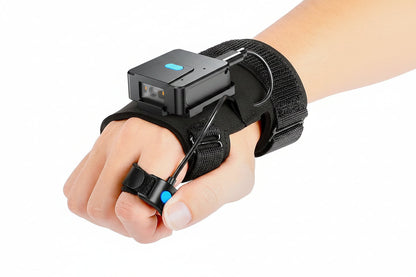 Wearable Bluetooth Barcode Scanner – Wireless Finger Glove Scanner for 1D QR Codes, Warehouses and Inventory Management