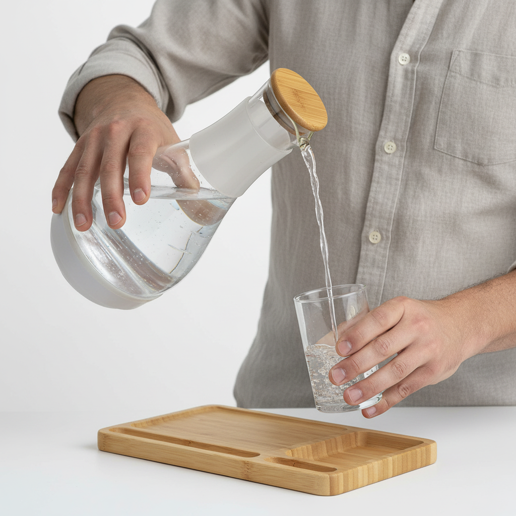 SPE PEM Hydrogen Water Generator – High-Concentration Glass Carafe Ionizer Pitcher for Fresh Hydrogen-Rich Drinking Water and Everyday Home Hydration