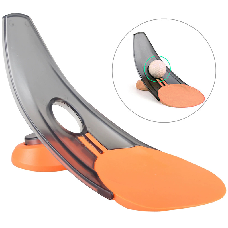 Portable Golf Putter Alignment Tool – Foldable Indoor and Outdoor Practice Holder with Triple Aim Points for Stable, Accurate Putting Training