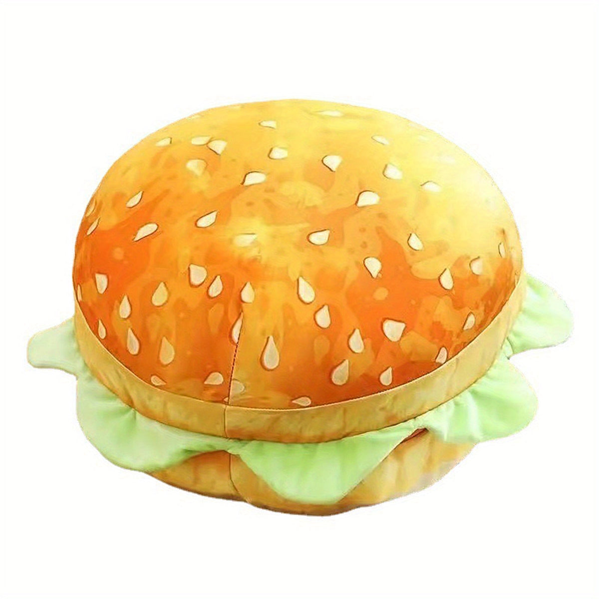 Realistic Burger Pillow – Funny Cheeseburger Plush Cushion and Office Chair Pad for Kids, Prank Gifts, Bedroom Decor and Cozy Novelty Seating