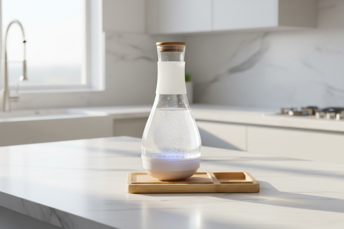 SPE PEM Hydrogen Water Generator – High-Concentration Glass Carafe Ionizer Pitcher for Fresh Hydrogen-Rich Drinking Water and Everyday Home Hydration