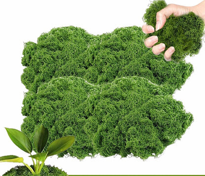 Artificial Fresh Green Moss Mat – Realistic Polyester Lawn Decor for Parties, Events, Indoor Displays, Outdoor Styling and Creative Backdrops