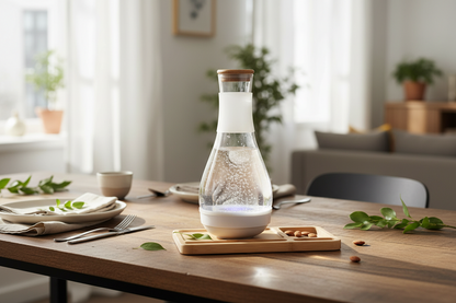 SPE PEM Hydrogen Water Generator – High-Concentration Glass Carafe Ionizer Pitcher for Fresh Hydrogen-Rich Drinking Water and Everyday Home Hydration