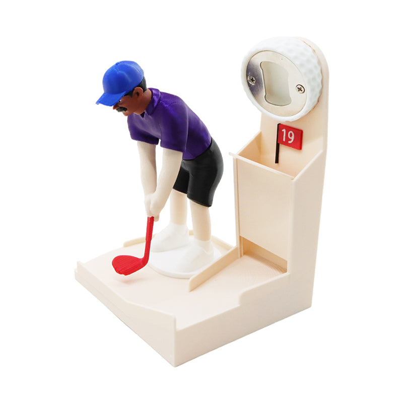 Golf Bottle Opener –3D  Creative Printed Beer Opener Gadget for Home Bars, Parties, Wine Nights and Fun Gifts for Golf Lovers