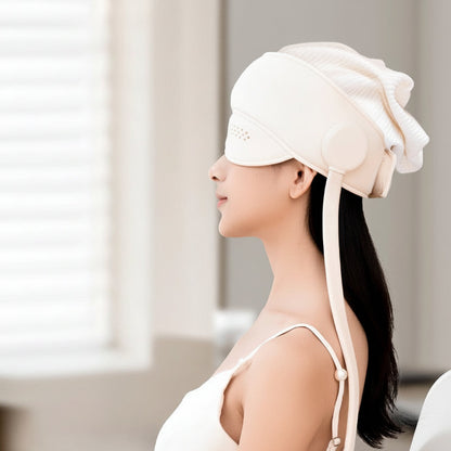 Graphene Heated Head Massager – Air-Pressure Relaxation Device with Eye Hot Compress for Soothing Head Comfort, Stress Relief and Better Bedtime Routine