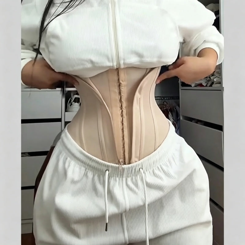 Premium Waist Trainer Corset – Slim-Fit Faja for Women with Hourglass Shaping Support, Postpartum Recovery Styling and Adjustable XXS-XXL Fit
