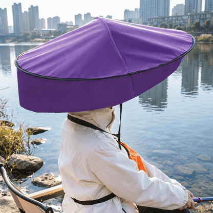 Hands-Free Umbrella Hat – Lightweight Nylon Rainproof Sun Shade Cap with UV Protection for Beach Trips, Fishing, Gardening and Outdoor Activities