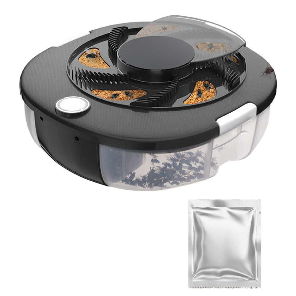 USB Electric Pest Catcher - Quiet Flytrap with Removable Tray for Kitchen or Home Use, Washable & Effective Bug Control Tool