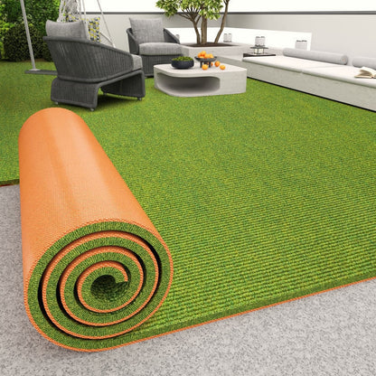 Faux Grass Area Rug – Non-Slip Artificial Turf Mat for Indoor and Outdoor Spaces, Doorways, Bedrooms and Noise-Reducing Floor Decor