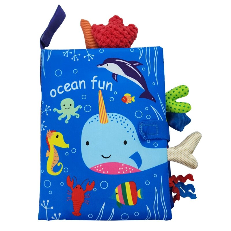 Baby Cloth Book –3D Soft Sensory Learning Toy for Infants with Interactive Pages, Early Development, Quiet Play and Tactile Exploration
