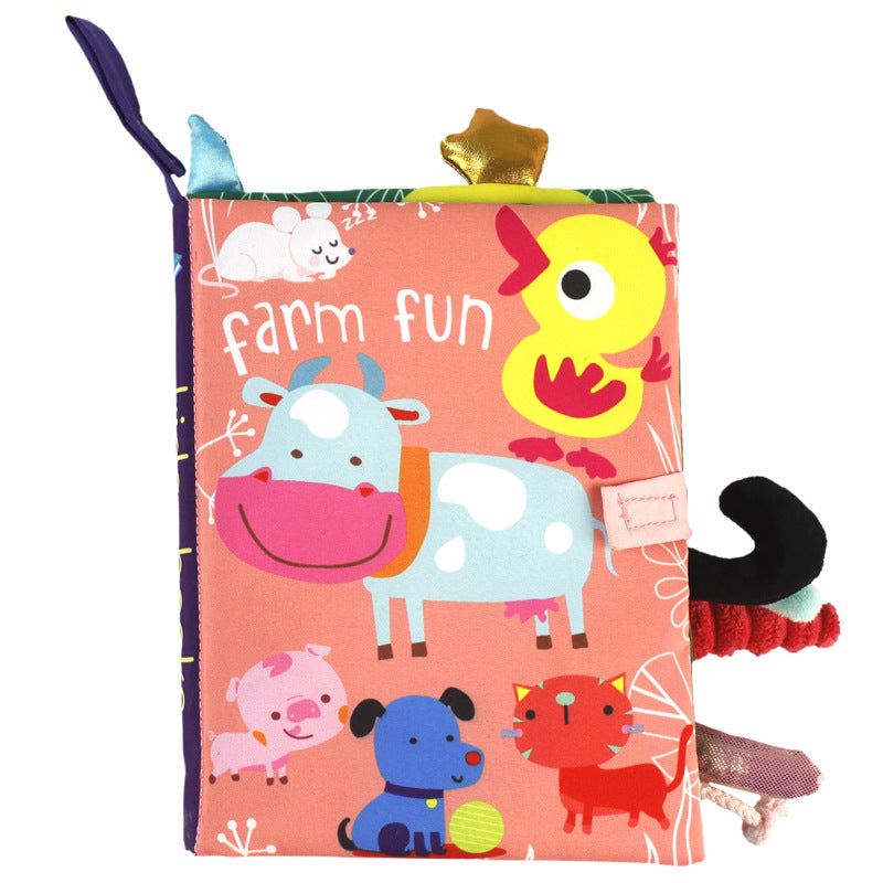 Baby Cloth Book –3D Soft Sensory Learning Toy for Infants with Interactive Pages, Early Development, Quiet Play and Tactile Exploration