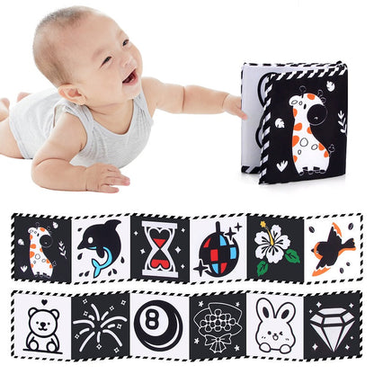 Baby Cloth Book –3D Soft Sensory Learning Toy for Infants with Interactive Pages, Early Development, Quiet Play and Tactile Exploration