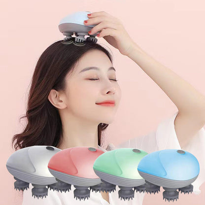Electric Pet Head Massager – Smart Rechargeable Cat Massage Spa Tool for Relaxation & Hair Care