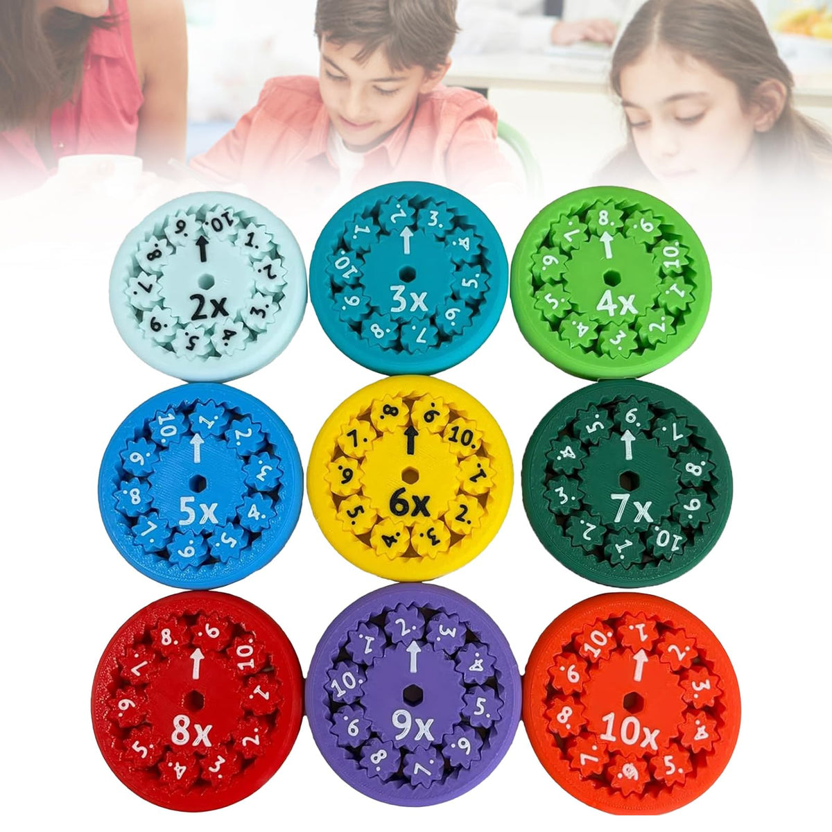 Math Fidget Spinner – Educational Multiplication Toy for Kids & Classroom Fun