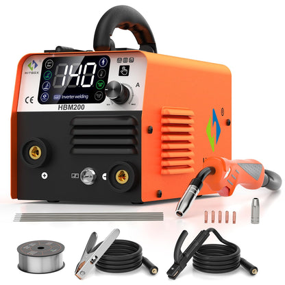 Multi-Process Welder – 3-in-1 MIG/TIG/Stick ARC Welding Machine with Dual Voltage 200A Output for Steel & Iron