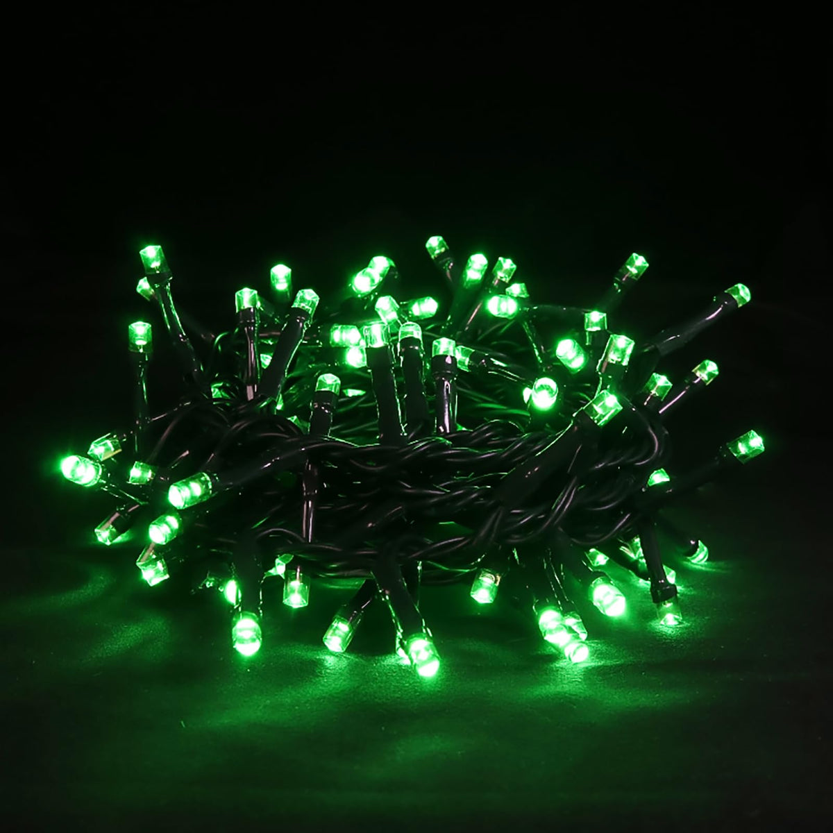 Green LED String Lights – 100 Mini Bulbs on 21.6FT Wire for Home, Wedding, Holiday, Party & Independence Day Decoration