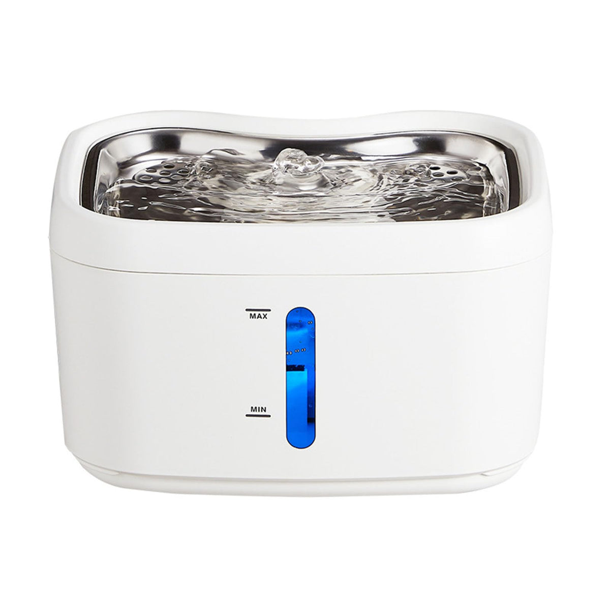Wireless Cat Water Fountain with App – 3000mAh Battery, Motion Sensor & Stainless Steel Tray for Multi-Pet Homes