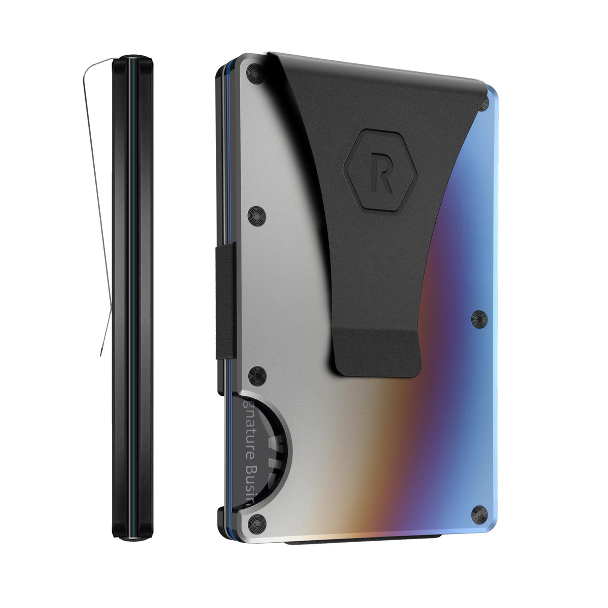 The Ridge Titanium Daily Driver Kit – Ultra-Slim RFID Safe Money Clip Wallet with Minimalist Design Holding Up to 12 Cards Securely