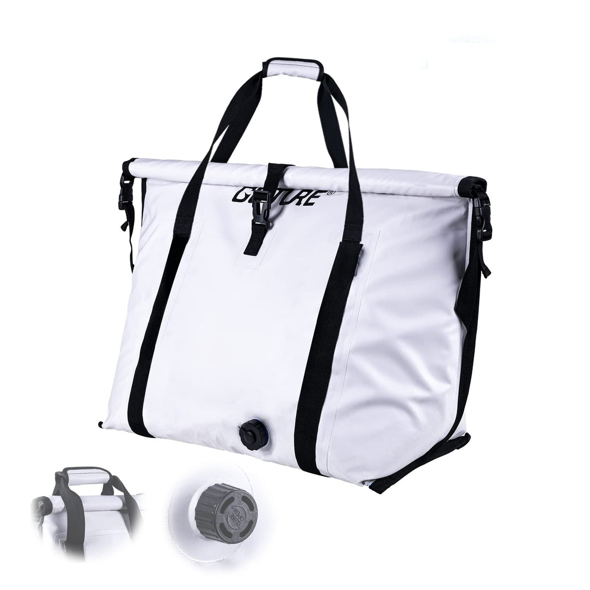 Goture Monster Fish Cooler Bag - Insulated, Leakproof Saltwater Bag with Drain Plug for Sea Fishing & Outdoor Travel