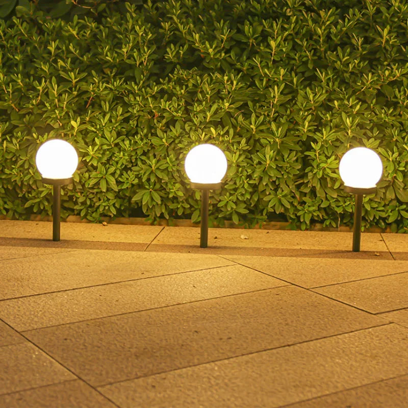 Solar Round Ball Lights – Waterproof LED Outdoor Lawn Lamps for Garden, Yard & Street Decoration
