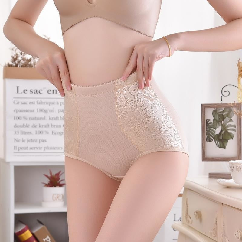 Plus Size Lace Shapewear Panties – High-Waist Tummy Control & Butt Lifting Underwear for Women