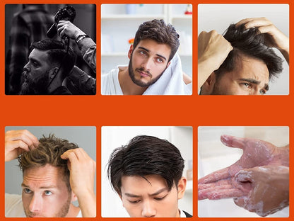 Men’s Hair Wax with Styling Comb – Long-Lasting, Quick-Drying Gel Pomade for Non-Greasy, Moisturized, and Effortlessly Styled Hair All Day