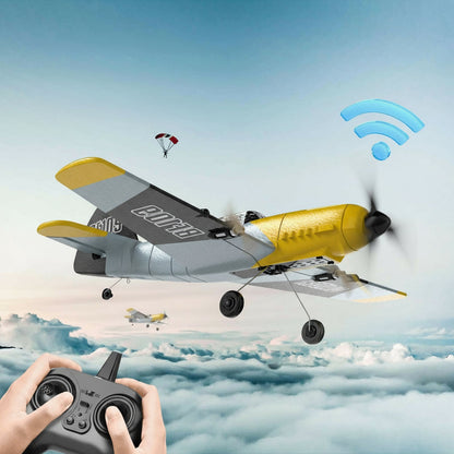 Three Channel RC Drone Glider – Foam Airplane with 6-Axis Gyroscope, Stunt Mode & Beginner-Friendly Remote Control