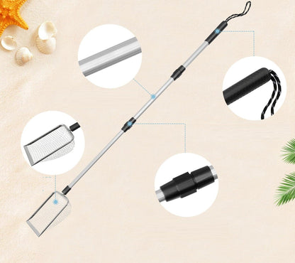 Stainless Steel Beach Sand Sifters – Durable Handheld Treasure-Hunting Tools for Shells, Gems, and Metal Detecting Adventures