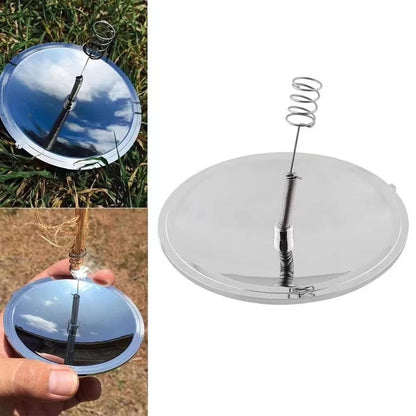 Solar Fire Starter Survival Tool – Windproof & Waterproof Camping EDC Gear Lighter for Outdoor Emergencies and Hiking Kits