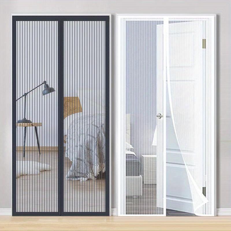 Magnetic Mesh Curtain – Easy-Install Insect and Mosquito Repellent Door Screen, Breathable Polyester Blend for Bedrooms, Living Rooms, and Summer Protection