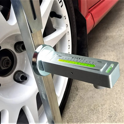 Automotive Magnetic Wheel Alignment Gauge – Adjustable Four-Wheel Camber Castor Strut Tool for Car, Truck, or RV Tire Repair