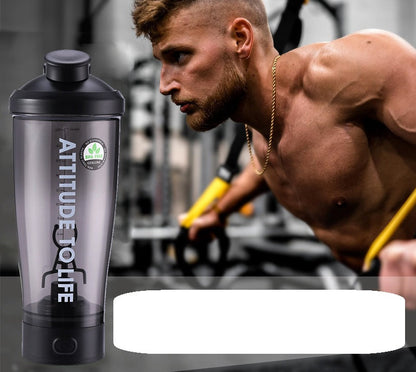 USB Rechargeable Protein Shaker Bottle – 650ml Portable Electric Blender Cup, BPA-Free Tritan