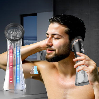 Upgraded Ear Wax Removal Tool – Water-Powered USB Rechargeable Cleaner with Sensor, 4-Mode Pressure Settings, and Built-In Waste Tank