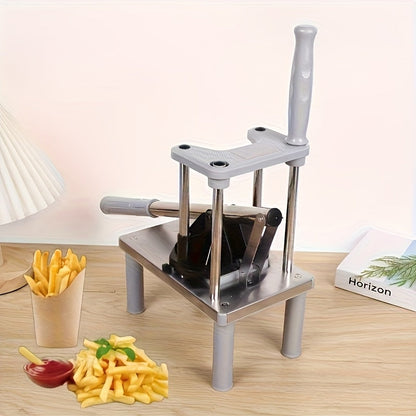 Commercial French Fry Cutter Manual Tool – Heavy-Duty Vegetable Cutter, Potato Chips & Fry Chopper, Easy Dicer, Perfect for Restaurants and Home Kitchens