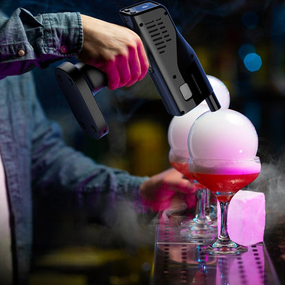 Cocktail Bubble Smoke Gun Kit – Electric Aroma Bubble Gun for Drinks