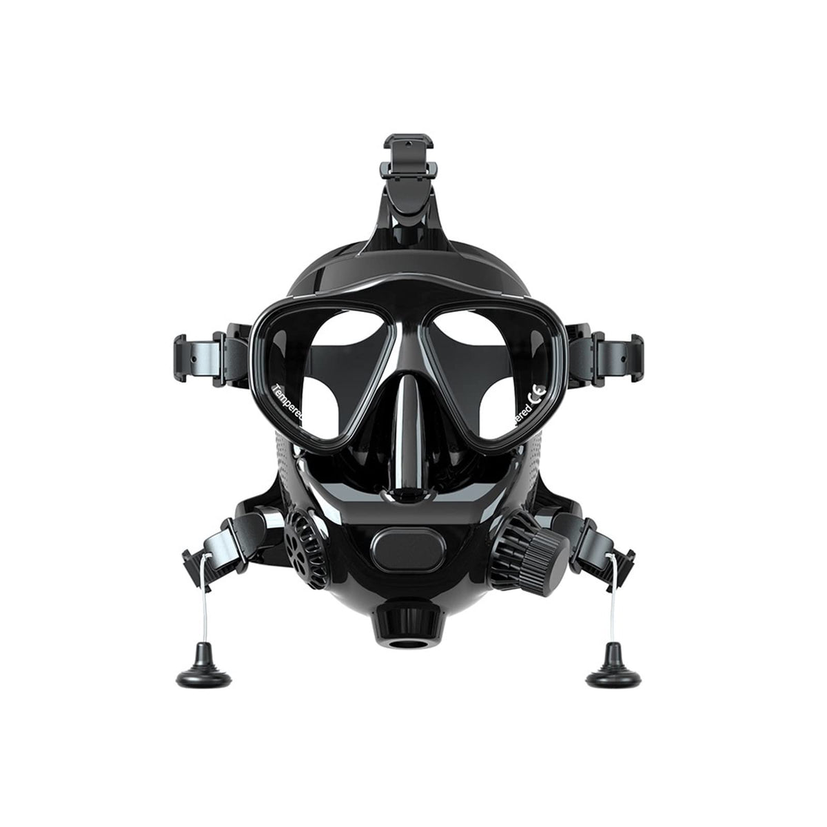 Full Face Diving Mask - Silicone Snorkeling Helmet with Underwater Respirator for Clear Breathing and Wide Viewing Comfort