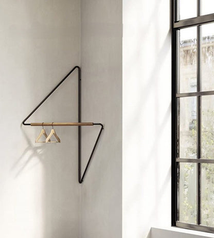 Wooden Corner Coat Hanger – Designer-Style Hanger for Elegant Organization (45x60cm)