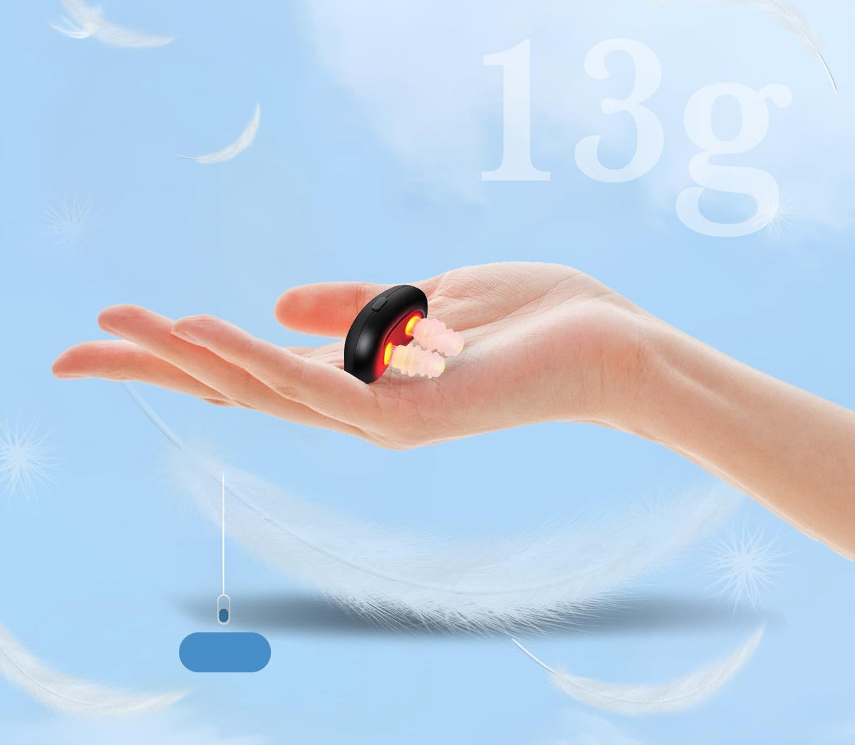 Cordless Red Light Nasal Therapy Device – Infrared Rhinitis Relief Tool Designed for Improving Nasal Ventilation and Breathing Comfort Anytime