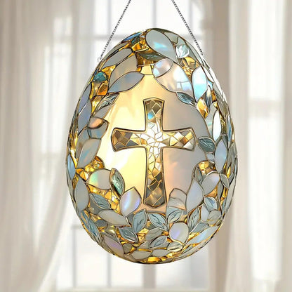 Easter Egg Acrylic Suncatchers – Colorful Spring Window Decor for a Joyful and Festive Easter Holiday Vibe