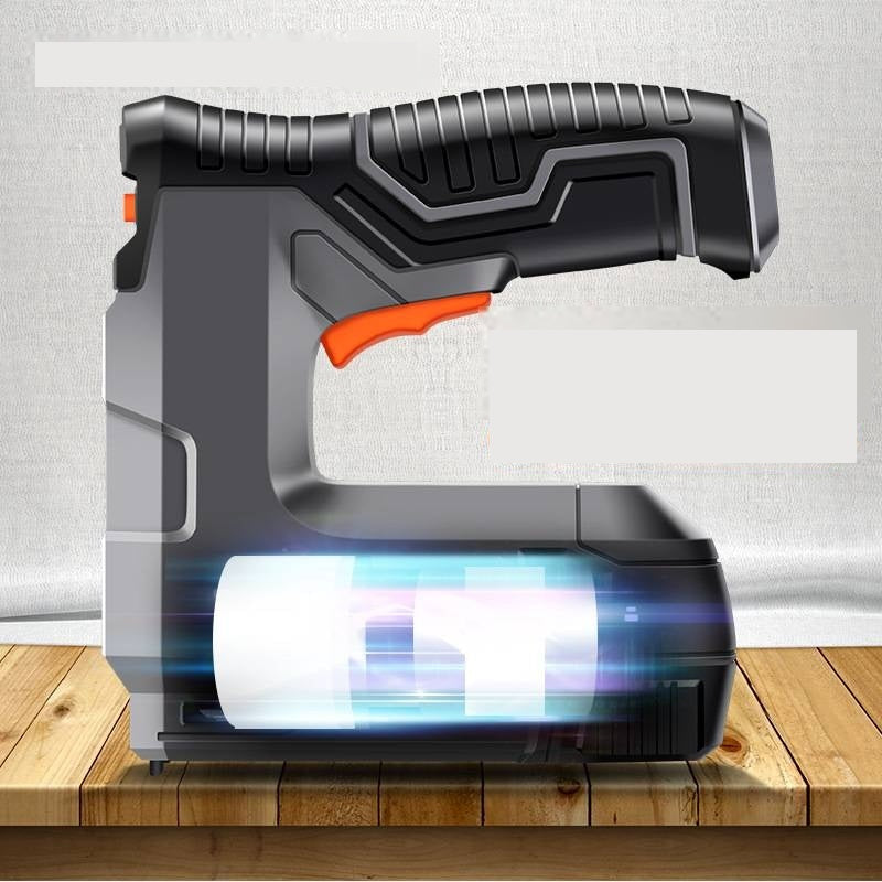 Cordless Lithium Electric Nail Gun – Rechargeable Gas-Powered Napping Machine for Woodworking, Precision Nail Shooting Tool for Home Construction and DIY Projects