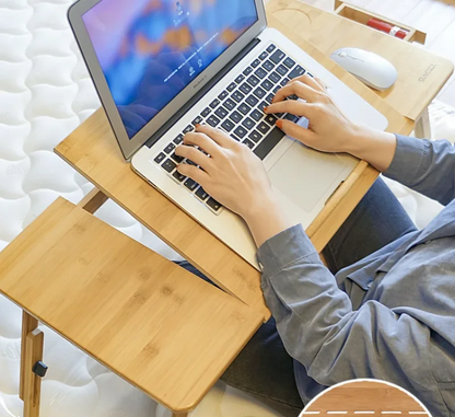 Folding Laptop Desk for Bed or Sofa – Portable Study and Reading Table Tray for Home and Travel Convenience