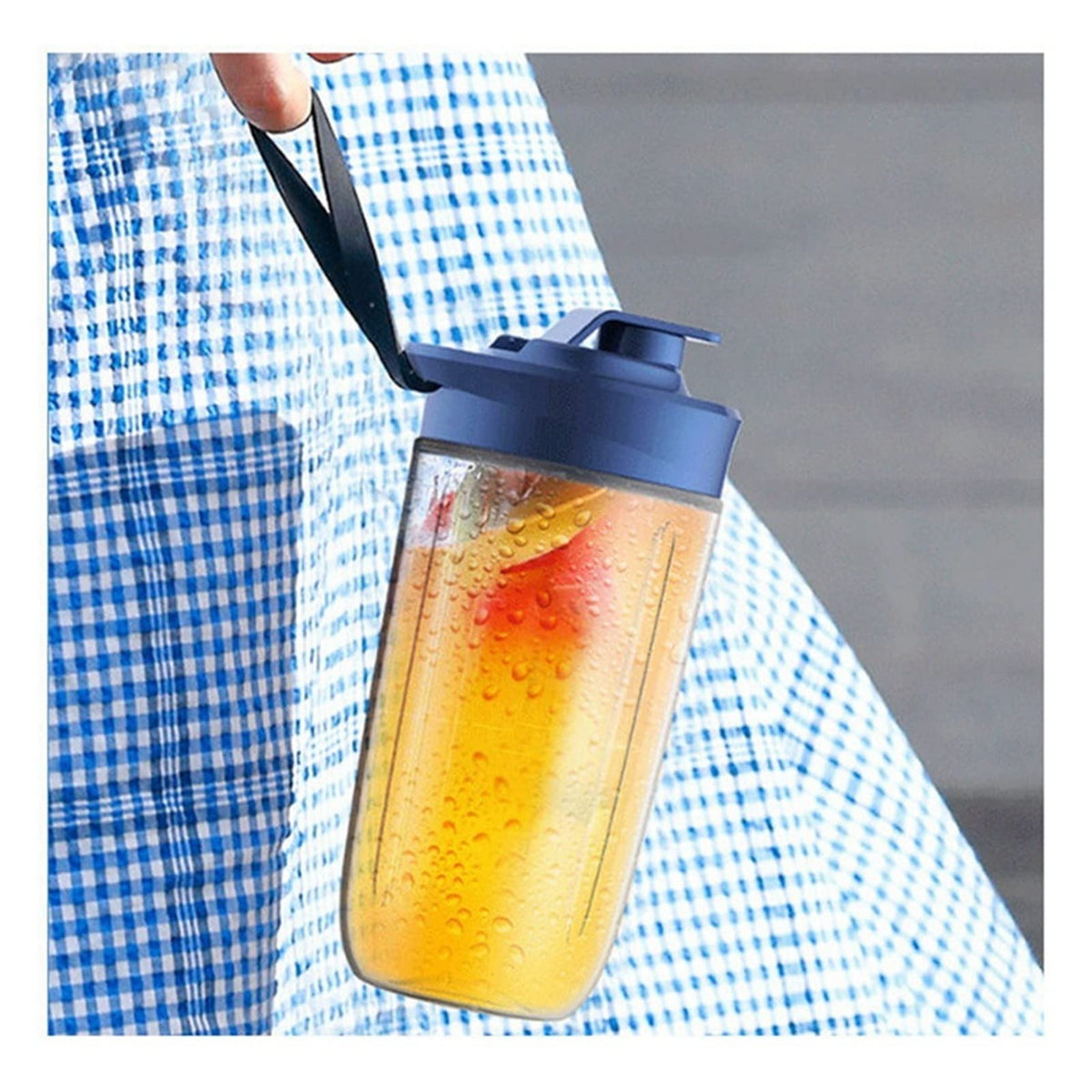 Electric 6-Blade Portable Blender Bottle – Multi-Function Smoothie Cup for Juicing, Ice Crushing, and Meal Prep Anywhere