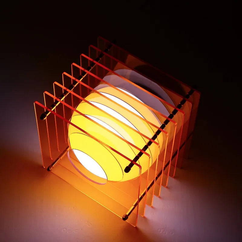 Acrylic Thousand-Layer Moon Lamp – Dreamy DIY Suspended Desktop Light for Artistic Home Decoration