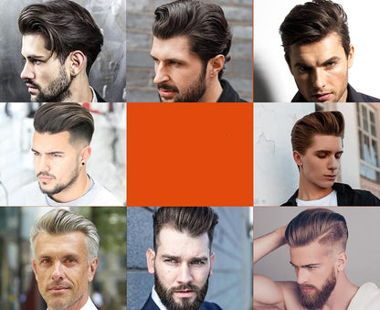 Men’s Hair Wax with Styling Comb – Long-Lasting, Quick-Drying Gel Pomade for Non-Greasy, Moisturized, and Effortlessly Styled Hair All Day