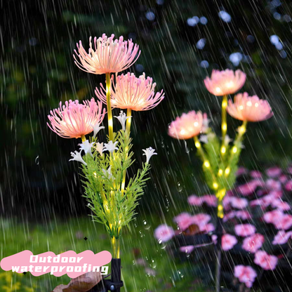 Solar Flower Lawn Lamp Set – 2-Piece Waterproof Outdoor Decorative Garden Stake Lights