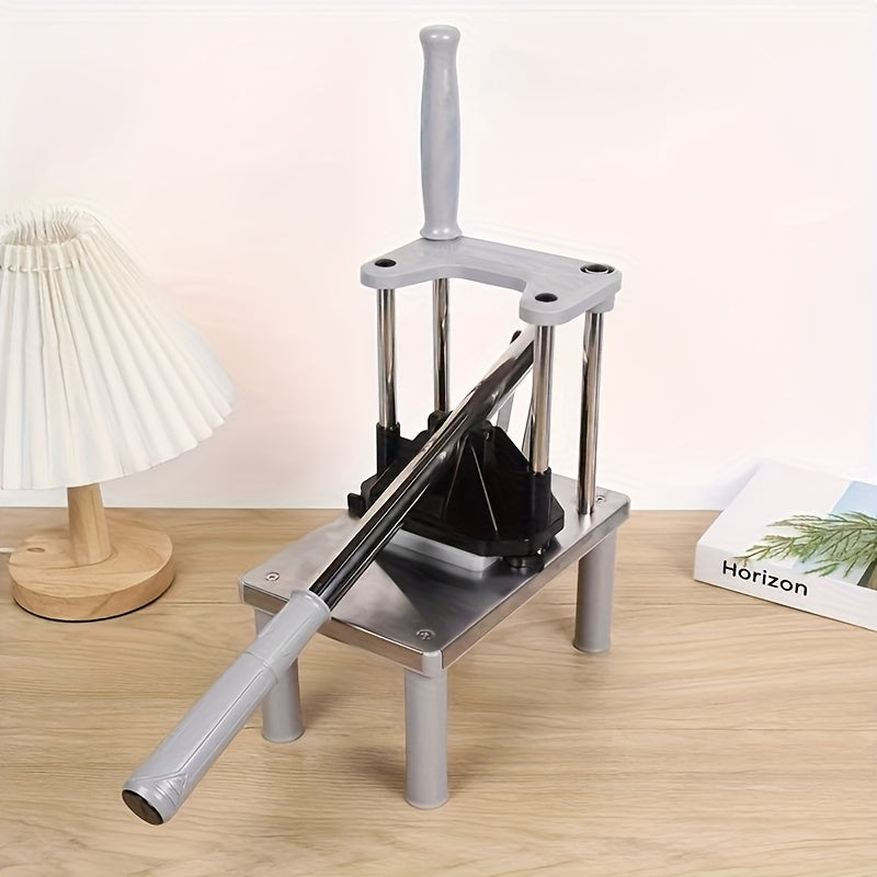 Commercial French Fry Cutter Manual Tool – Heavy-Duty Vegetable Cutter, Potato Chips & Fry Chopper, Easy Dicer, Perfect for Restaurants and Home Kitchens